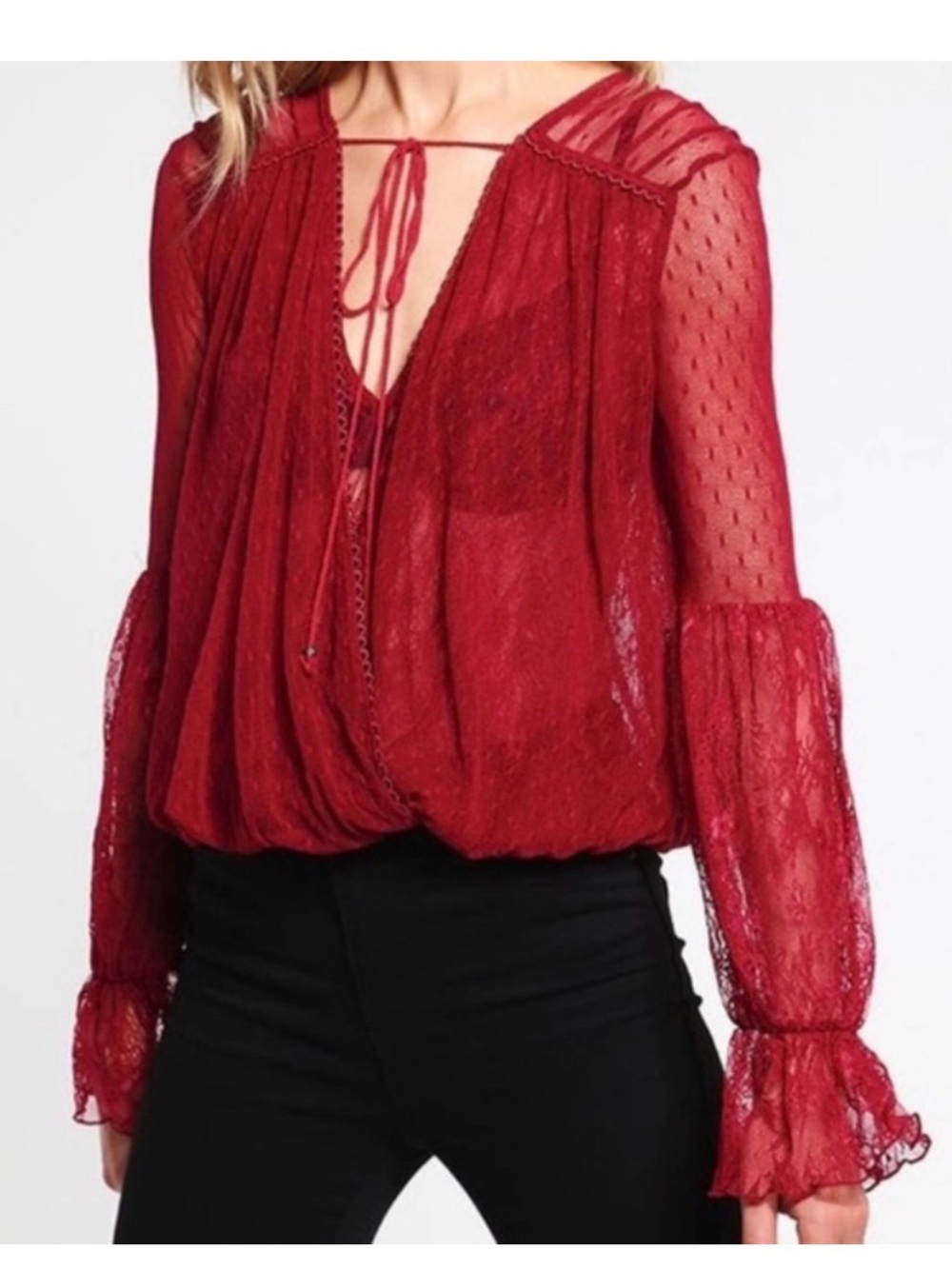 Beautiful Free People Far Away Lace Top / Sz XS